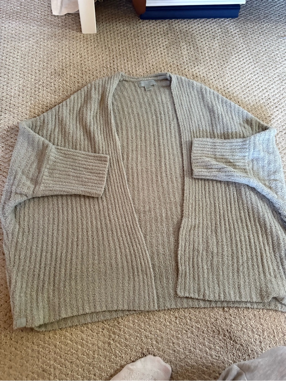 Barefoot Dreams Ribbed Open-Front Cardigan - Picture 2 of 5
